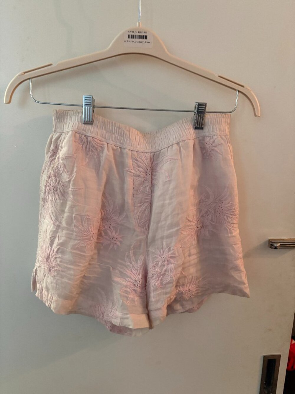 Rag & Bone Pink Floral Eyelet Embroidered Shorts S